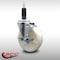 Service Caster 5'' SS Nylon Swivel 1'' Expanding Stem Caster with Brake SCC-SSEX20S514-NYS-TLB-1 - alternate 4